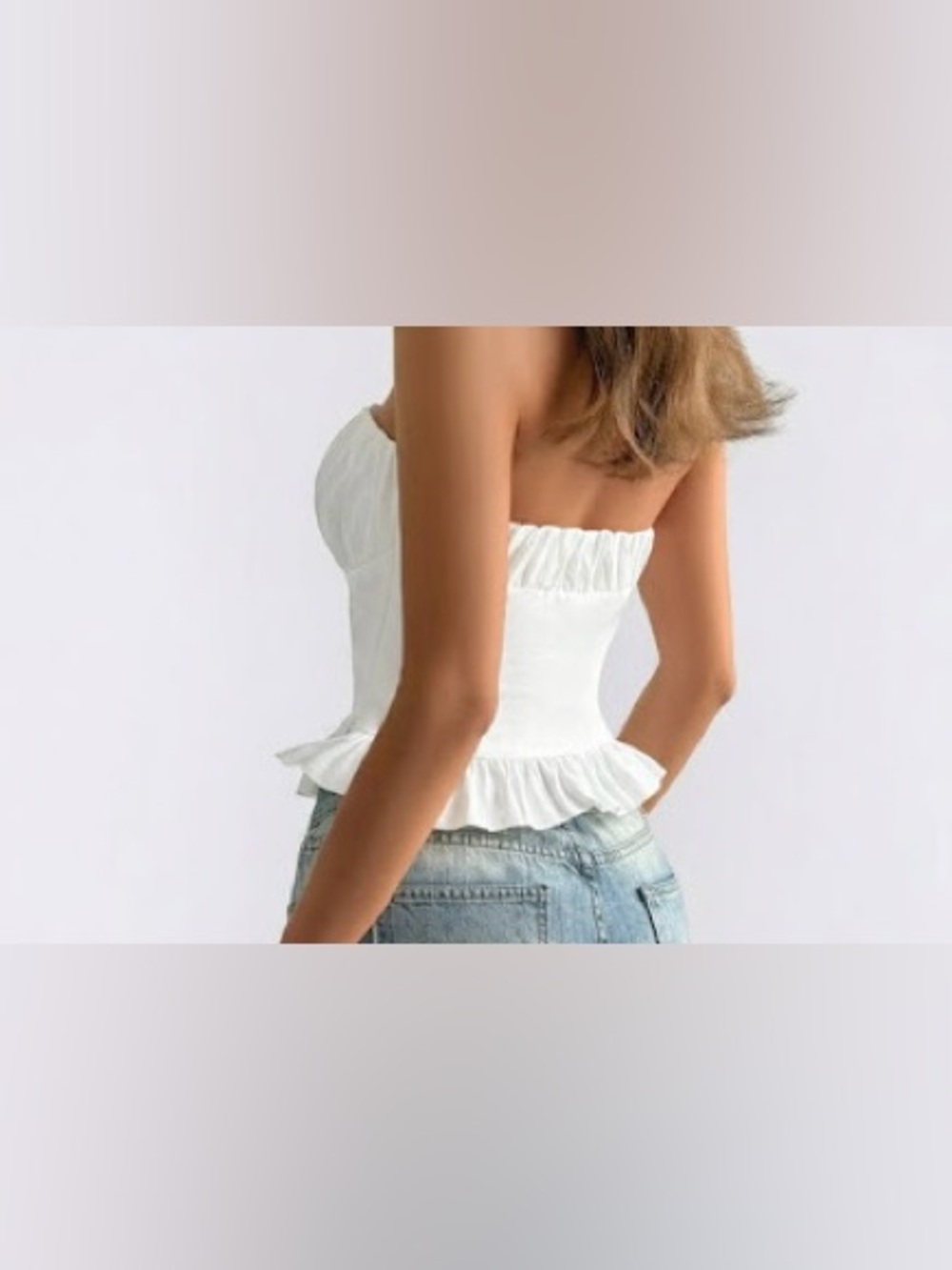 White Fox All For You Strapless Top - Picture 3 of 11